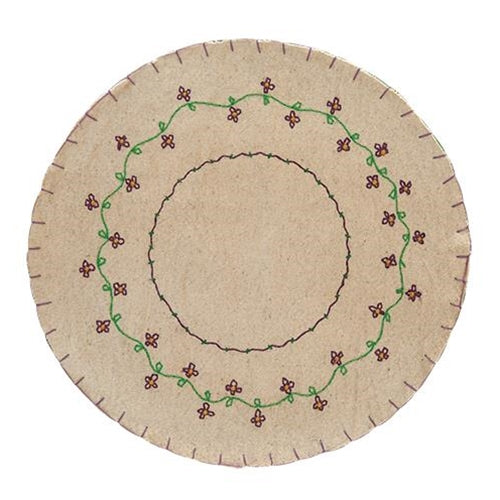 Purple Flower Candle Mat (Pack of 2)