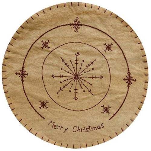 Merry Christmas Candle Mat  (Pack of 4)
