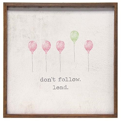 *Framed Watercolor Wall Art - Lead