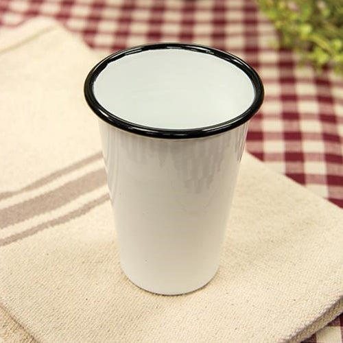 Black Rim Enamel Tumbler  (Pack of 4)