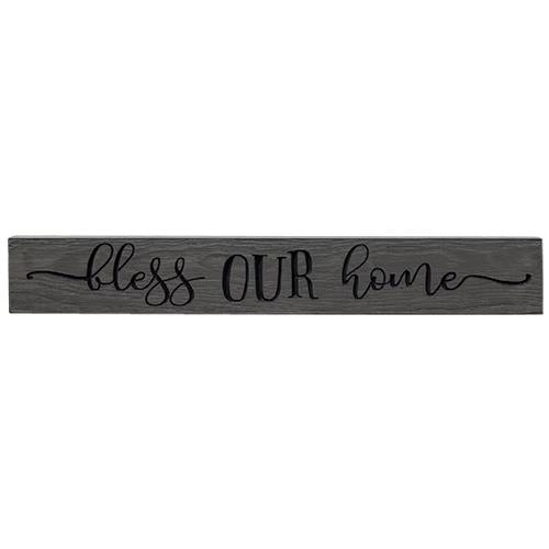 Bless Our Home Engraved Sign 24