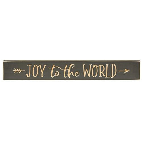 Joy to the World Engraved Sign 24