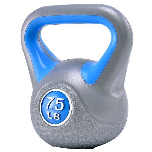 Kettlebell Exercise Fitness Body 5-45lbs Weight Loss Strength Training Workout-7.5 lbs