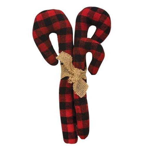 3/Set Buffalo Check Candy Cane Bundle (Pack of 4)
