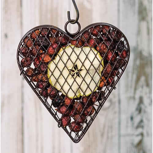 Wire Mesh Heart w/Apple Potpourri (Pack of 2)