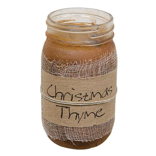 Christmas Thyme Jar Candle 16oz
