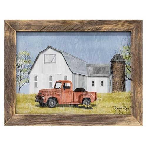 Spring Rain Framed Print