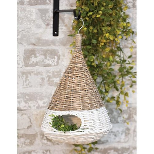 White Dipped Willow Bird House 14