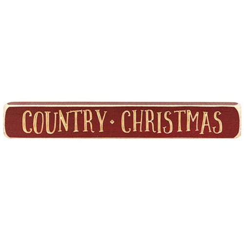 Country Christmas Engraved Block 12