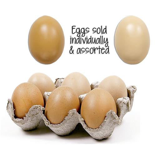 Brown Resin Egg - sold individually (Pack of 4)