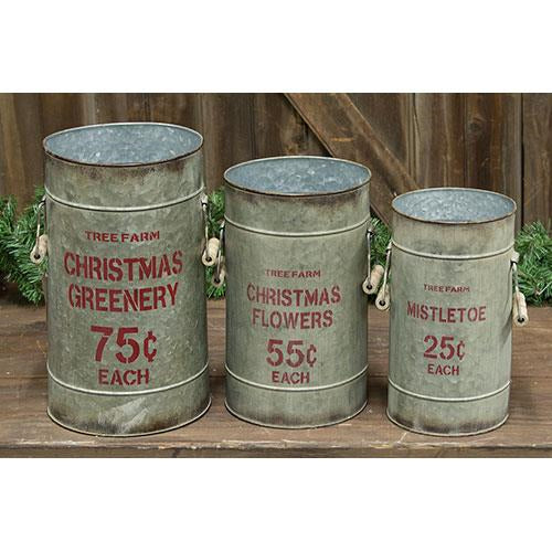 3/Set Tree Farm Buckets