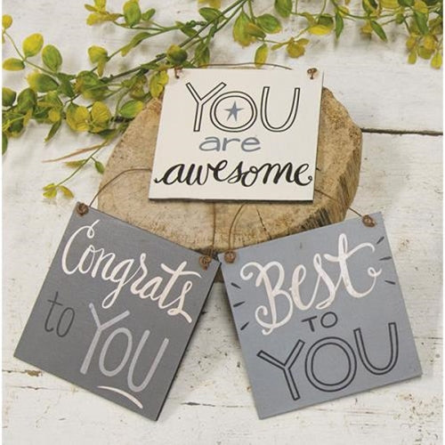 Best To You Ornament 3 Asst. (Pack of 4)