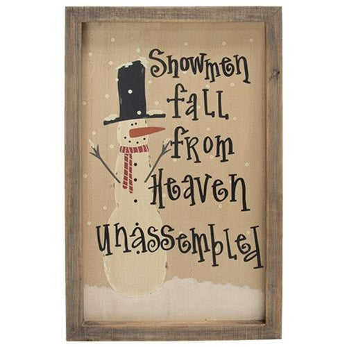 CWI Gifts Snowmen Fall From Heaven Sign GH34283