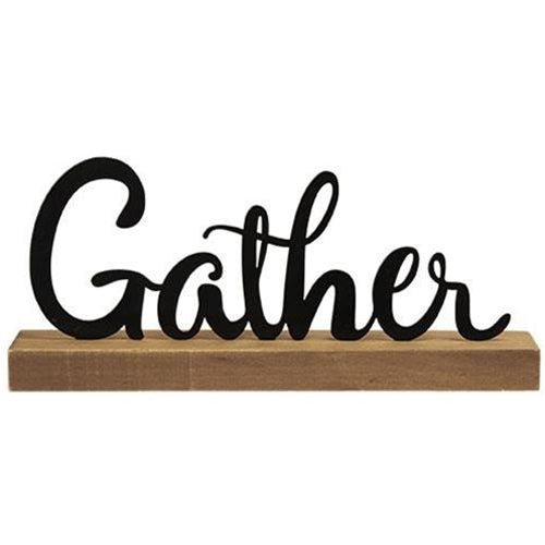Gather Standing Metal Sign (Pack of 2)
