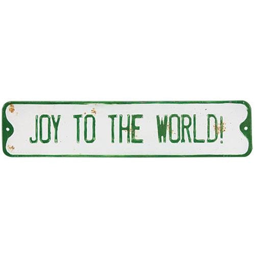 Joy to the World Street Sign (Pack of 2)