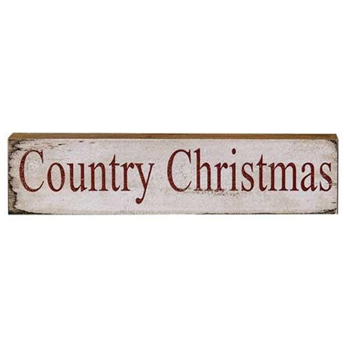 Country Christmas Block  (Pack of 4)
