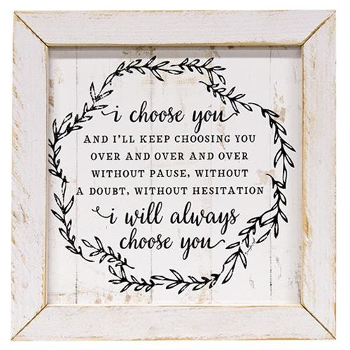 I Choose You Framed Print