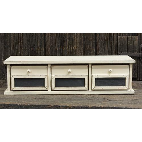Chalkboard Cubby w/3 Drawers