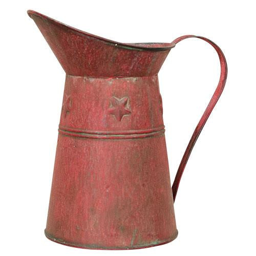 Red Metal Pitcher