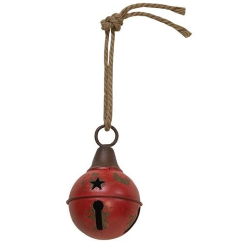 Aged Red Jingle Bell 4