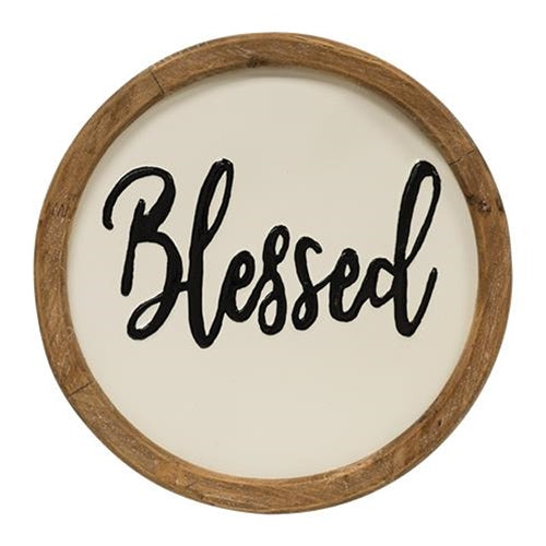 Blessed Round Sign 12