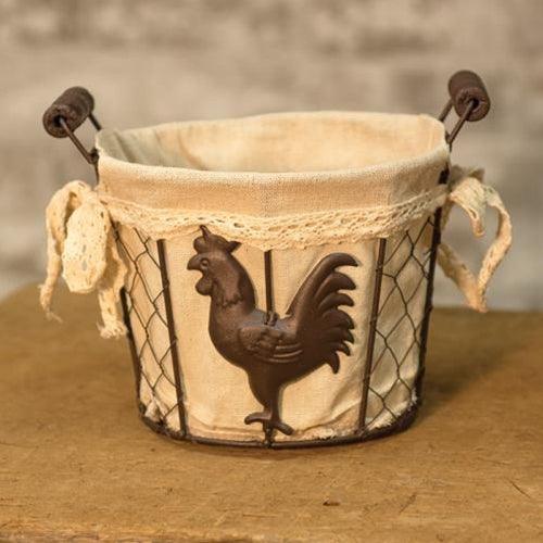 Rooster Wire Basket (Pack of 2)