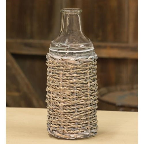 Seagrass Glass Bottle - 7.5