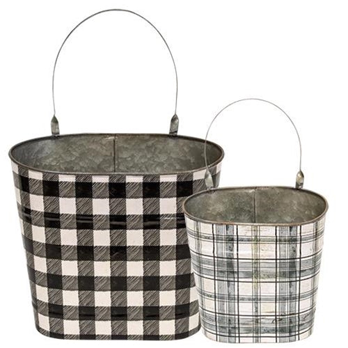 2/Set Plaid Wall Pockets