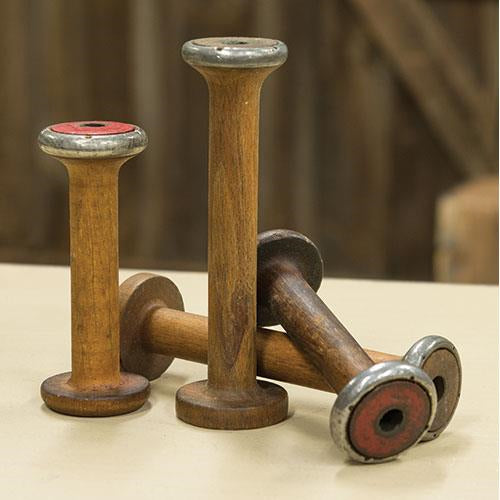 Vintage Wooden Spool  (Pack of 4)