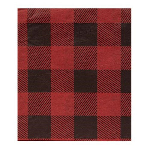 240/Pkg Red Buffalo Check Tissue Paper