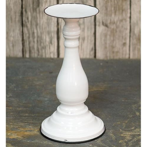 White Pedestal Pillar Holder 9