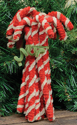 12/Set Chenille Candy Canes (Pack of 2)
