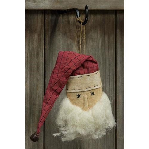 Santa Head Ornament  (Pack of 4)