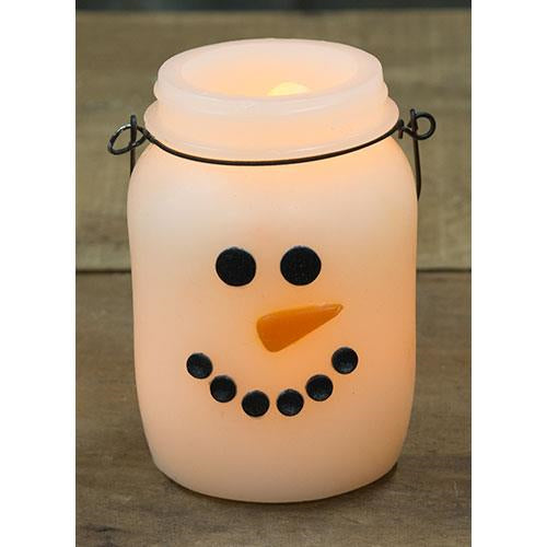 Snowman Keeping Jar w/Timer (Pack of 2)