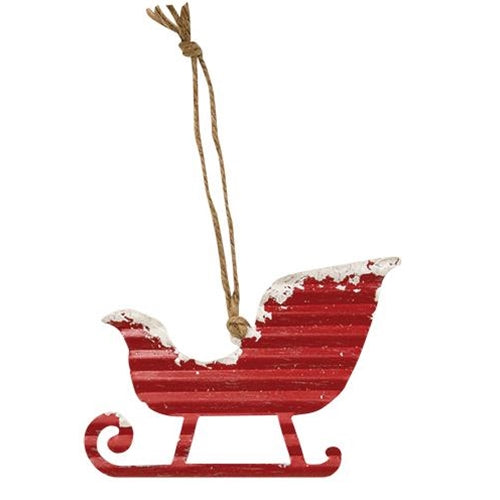 Sadie's Sled Ornament  (Pack of 4)