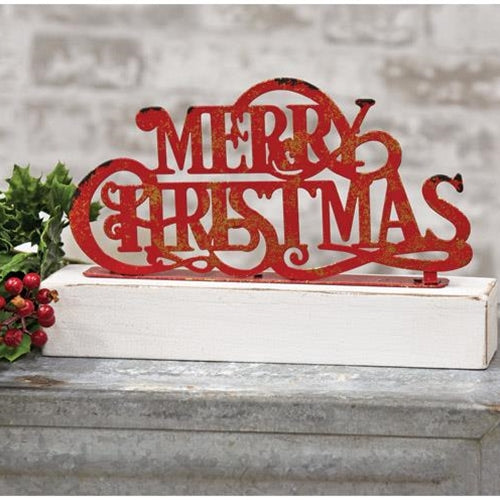 Merry Christmas Shelf Sitter (Pack of 2)