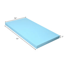 Load image into Gallery viewer, 3&quot; Gel-Infused Cooling Bed Topper for All-Night Comfy-75 x 54 inch

