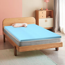 Load image into Gallery viewer, 3&quot; Gel-Infused Cooling Bed Topper for All-Night Comfy-75 x 54 inch
