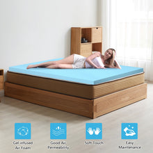 Load image into Gallery viewer, 3&quot; Gel-Infused Cooling Bed Topper for All-Night Comfy-75 x 39 inch
