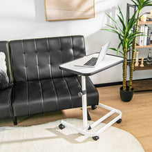 Load image into Gallery viewer, Adjustable Overbed Bedside Table with Universal Wheels
