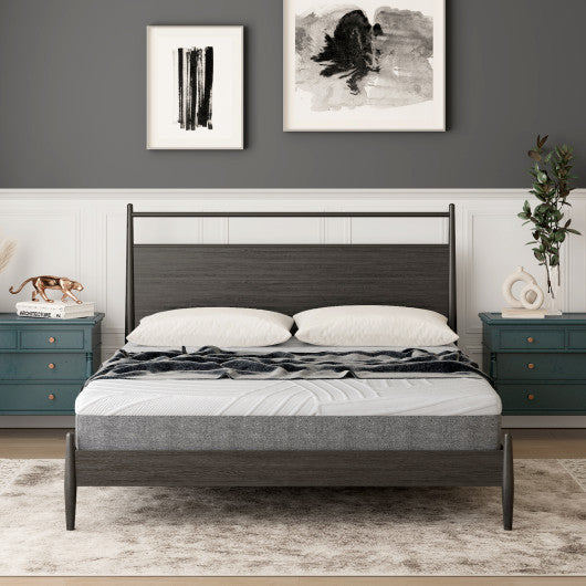 8 Inch Mattress Gel Infused Memory Foam Medium Firm Bamboo Charcoal-Full Size