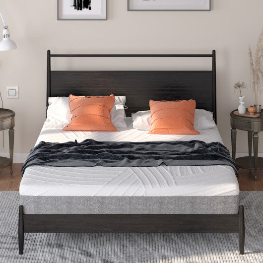 8 Inch Mattress Gel Infused Memory Foam Medium Firm Bamboo Charcoal-Queen Size