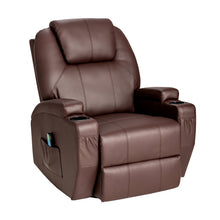 Load image into Gallery viewer, Massage Recliner Chair with Lumbar Heating Function-Brown
