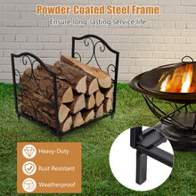 Load image into Gallery viewer, Heavy-Duty Steel Firewood Log Rack
