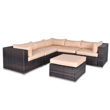 Load image into Gallery viewer, 6 pcs Outdoor Rattan Wicker Furniture Set
