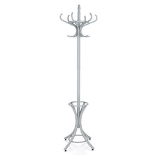 Load image into Gallery viewer, Wood Standing Hat Coat Rack with Umbrella Stand-Gray
