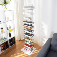 Load image into Gallery viewer, 59&quot; Spine Book Tower 11 Shelf Bookcase
