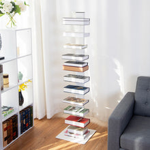 Load image into Gallery viewer, 59&quot; Spine Book Tower 11 Shelf Bookcase
