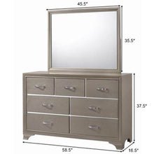 Load image into Gallery viewer, 7 Drawers Dresser Chest &amp; Mirror Set Storage Cabinet
