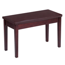 Load image into Gallery viewer, Solid Wood PU Leather Padded Piano Bench Keyboard Seat-Coffee
